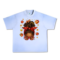 Grape Ice christmas afro messy bun Urban Heavy Tee - texasbilliewilder