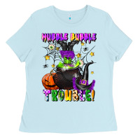 Baby Blue hubble bubble trouble Ladies Tee - LillyAllenDesigns
