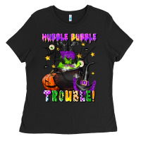 Black hubble bubble trouble Ladies Tee - LillyAllenDesigns