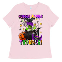 Bubblegum Pink hubble bubble trouble Ladies Tee - LillyAllenDesigns