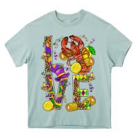 Love Crawfish Mardi Gras Heavy Core Tee | Teevron