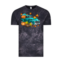 Cloud Black Fall Farm Truck Vintage Tee - texasbilliewilder