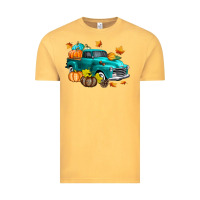 Vintage Mustard Fall Farm Truck Vintage Tee - texasbilliewilder