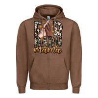 Chestnut Fur Baby Mama Zipper Hoodie - CowhideDigitalArt