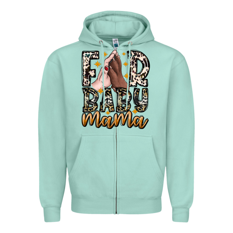 Fur Baby Mama Zipper Hoodie by CowhideDigitalArt | Teevron