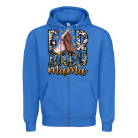 True Royal Fur Baby Mama Zipper Hoodie - CowhideDigitalArt