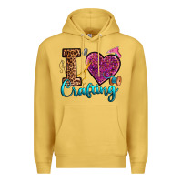 Antique Gold i love crafting Premium Hoodie - RanaPortraitStore