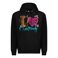 Black i love crafting Premium Hoodie - RanaPortraitStore