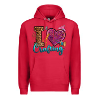 Cardinal i love crafting Premium Hoodie - RanaPortraitStore