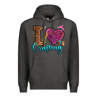 Charcoal Heather i love crafting Premium Hoodie - RanaPortraitStore