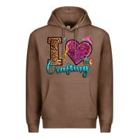 Chestnut i love crafting Premium Hoodie - RanaPortraitStore
