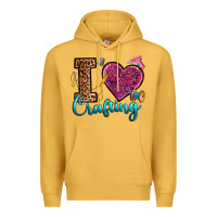 Mustard i love crafting Premium Hoodie - RanaPortraitStore