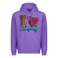 Purple i love crafting Premium Hoodie - RanaPortraitStore