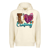 Sandshell i love crafting Premium Hoodie - RanaPortraitStore