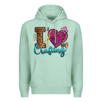 Seafoam i love crafting Premium Hoodie - RanaPortraitStore