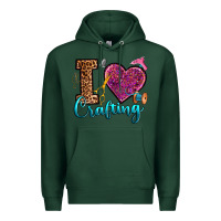 Sports Green i love crafting Premium Hoodie - RanaPortraitStore