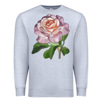 Heather Grey belinda's blush rose Premium Sweatshirt - LillyAllenDesigns