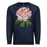 Navy belinda's blush rose Premium Sweatshirt - LillyAllenDesigns