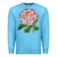 Ocean Blue belinda's blush rose Premium Sweatshirt - LillyAllenDesigns