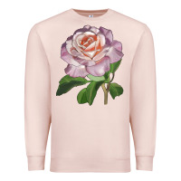 Pale Pink belinda's blush rose Premium Sweatshirt - LillyAllenDesigns