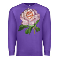 Purple belinda's blush rose Premium Sweatshirt - LillyAllenDesigns
