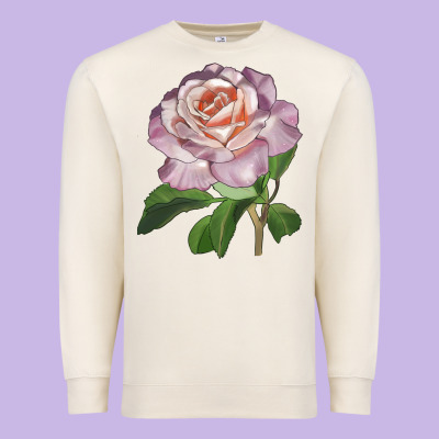 Belinda's Blush Rose Premium Sweatshirt Designed By Lillyallendesigns