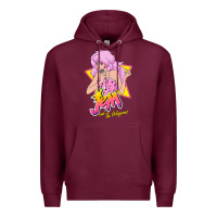 Burgundy so funny jem and the holograms classic fans Premium Hoodie - lanVoArt