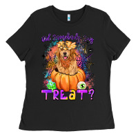 Black did somebody say treat Ladies Tee - LillyAllenDesigns