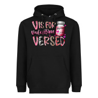 Black v is for valentine versed Heavyweight Hoodie - RacoonDesign