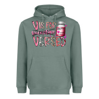Sage v is for valentine versed Heavyweight Hoodie - RacoonDesign