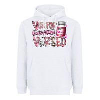 White v is for valentine versed Heavyweight Hoodie - RacoonDesign