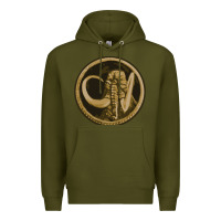 Army Green mammoth black king Premium Hoodie - lanVoArt