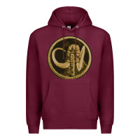Burgundy mammoth black king Premium Hoodie - lanVoArt