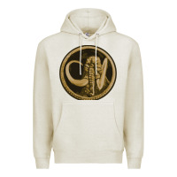 Oatmeal Heather mammoth black king Premium Hoodie - lanVoArt