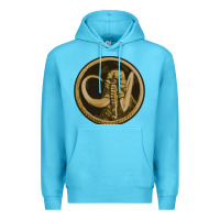 Ocean Blue mammoth black king Premium Hoodie - lanVoArt