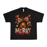 Black merry christmas afro messy bun Urban Heavy Tee - texasbilliewilder