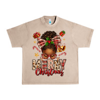 French Oak merry christmas afro messy bun Urban Heavy Tee - texasbilliewilder