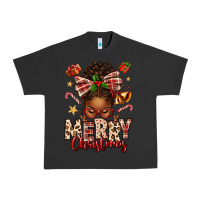 Pigment Black merry christmas afro messy bun Urban Heavy Tee - texasbilliewilder