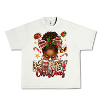 Pistachio merry christmas afro messy bun Urban Heavy Tee - texasbilliewilder