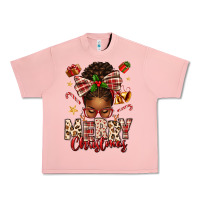 Salmon merry christmas afro messy bun Urban Heavy Tee - texasbilliewilder