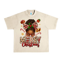 Sandshell merry christmas afro messy bun Urban Heavy Tee - texasbilliewilder