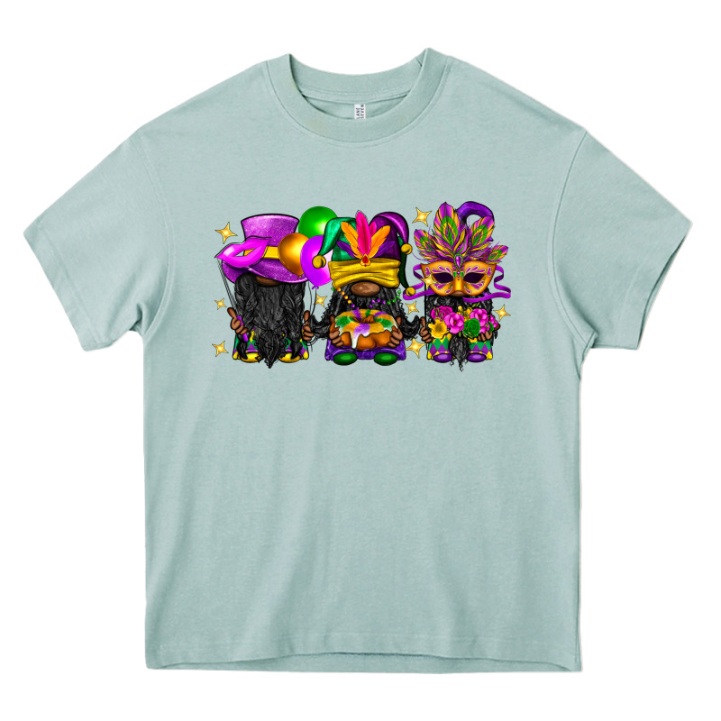 Mardi Gras Afro Gnomies Heavy Core Tee by BundleAndBundleShop | Teevron