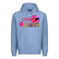 Colony Blue hey sugar valentine's day Premium Hoodie - FaDigitalArtStudio