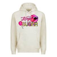 Oatmeal Heather hey sugar valentine's day Premium Hoodie - FaDigitalArtStudio