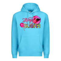 Ocean Blue hey sugar valentine's day Premium Hoodie - FaDigitalArtStudio