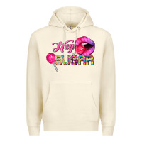 Sandshell hey sugar valentine's day Premium Hoodie - FaDigitalArtStudio