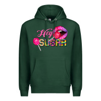 Sports Green hey sugar valentine's day Premium Hoodie - FaDigitalArtStudio