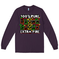 Plum 100 pure brown sugar extra fine Long Sleeve Tee - CowGirlArtShop
