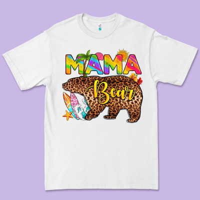 Mama Bear Summer Premium Tee Designed By Ranaportraitstore