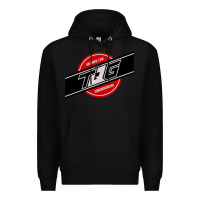 Black toqger vintage rainbow line Premium Hoodie - lanVoArt